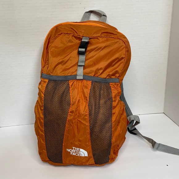 north face backpack foldable